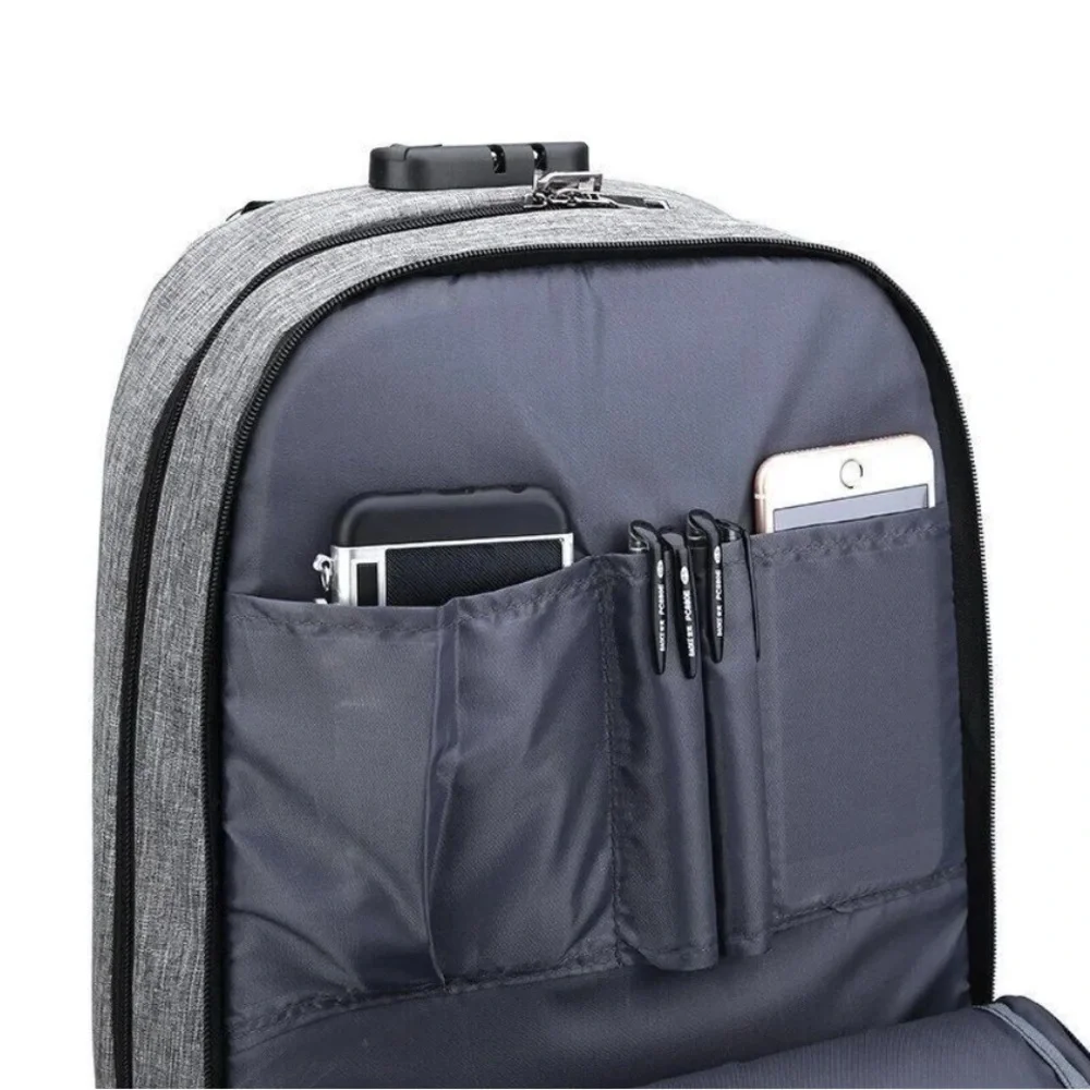 Stylish Black and Gray Men's Backpack